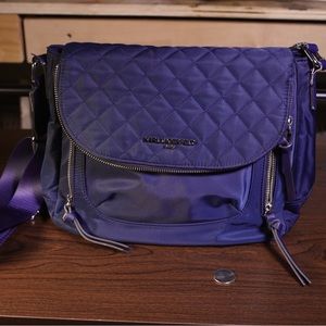 Karl Lagerfeld Navy Blue Crossbody Satchel